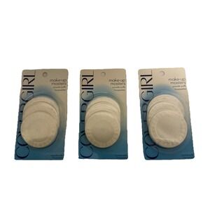 3 PACK CoverGirl Makeup Masters Powder Puffs, 3 Ct Per Pack~NOS SEALED